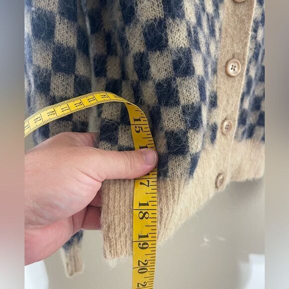 J.Crew Checkered V-Neck Cardigan Sweater - Picture 7 of 7